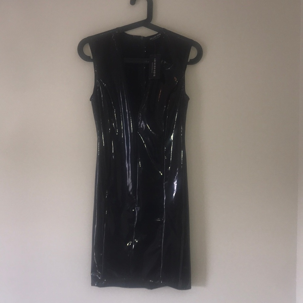 Fashion Nova Latex Mini Dress